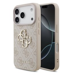 Кейс Guess за iPhone 18 Pro / 17 Pro, PU 4G Metal Logo Case - Розов