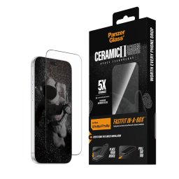 Стъклен протектор PanzerGlass за iPhone 18 Pro Max/17 Pro Max, Ceramic w. FASTFIT IN-A-BOX