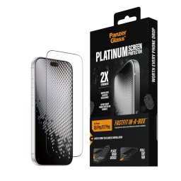 Стъклен протектор PanzerGlass за iPhone 18 Pro/17 Pro, Platinum w. FASTFIT IN-A-BOX