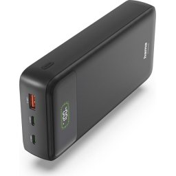 HAMA Външна батерия "PD27-W65", 27000 mAh, Изходи: 2xUSB-C, USB-A, Бързо зареждане