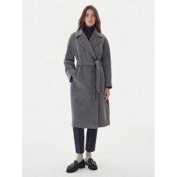 Weekend Max Mara Вълнено палто Resina 2525016102 Сив Regular Fit