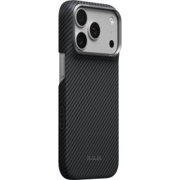 Гръб Pitaka Edge Case за iPhone 18 Pro / 17 Pro - Black/Grey Twill