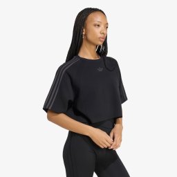 Тениска adidas SST 2.0 Boxy Cropped T-Shirt Black/ Utility Black M