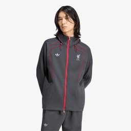 Суитшърт adidas Lfc Spacer Teamgeist 26 Tracktop Carbon L