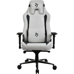 Геймърски стол Arozzi Vernazza XL Supersoft, газов амортисьор, до 170kg., алуминиева база, текстил, регулируеми подлакътници, светлосив