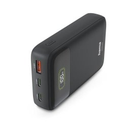 HAMA Външна батерия "PD10-W20", 10000 mAh, 3 изхода: 2 x USB-C, USB-A, Бърз