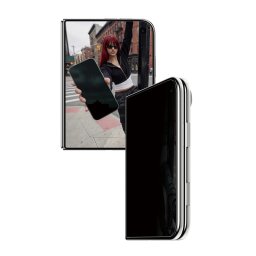 Стъклен протектор SAFE за Apple iPhone Duo, 2-Way Privacy Sub Screen, Ultra-Wide Fit