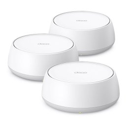 Мрежеста система TP-Link Deco BE22 (3-pack), 3600Mbps, 2.4GHz (688 Mbps)/ 5GHz (2882Mbps), Wireless BE, 2x 10/100/1000Mbps LAN/WAN