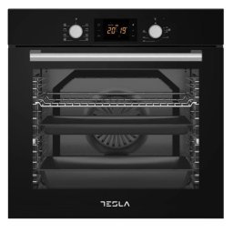 Фурна за вграждане Tesla BO900SB, 80 л, 8 функции, телескопични водачи, клас A, черна