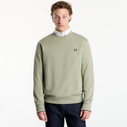 Суитшърт FRED PERRY Crew Neck Sweatshirt Seagrass XL