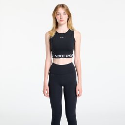 Потник Nike Pro Women's Dri-FIT Cropped Tank Top Black/ White XS
