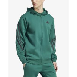 ADIDAS Future Icons 3-Stripes Full Zip Hoodie Green