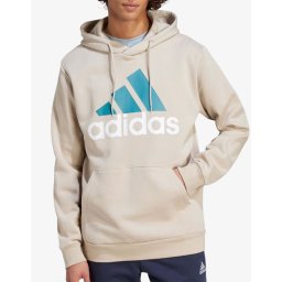ADIDAS Big Logo FL Hoodie Beige/Blue