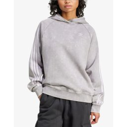 ADIDAS Washed Boyfriend Fit Hoodie Gray