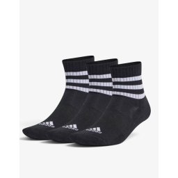 ADIDAS 3 Packs Cushioned Sportswear 3-Stripes Black