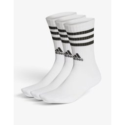 ADIDAS 3 Packs Cushioned Sportswear 3-Stripes White