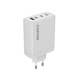 CANYON charger OnCharge 120 GAN Total 120W MAX 3 USB-C +1 USB-A White EU pl