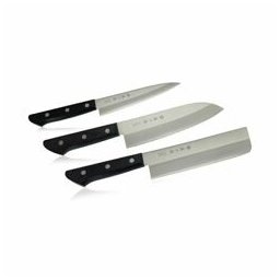 Комплект ножове Tojiro Basic TBS-300, 3 части, VG-10 стомана, черен