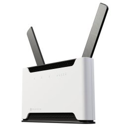 Рутер MikroTik Chateau LTE7 ax, 1800Mbps, 4G/LTE, 2.4GHz(574Mbps) / 5GHz(1201Mbps), Wireless AX, 4x 10/100/1000Mbps, 1x 100/1000/2500Mbps, 1x microSIM слот, 1x USB-A, 2x външни антени