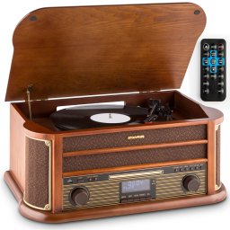 Auna Belle Epoque 1908 DAB ретро стереоуред с грамофон и DAB+ (RM1-Belle Epoque DAB)