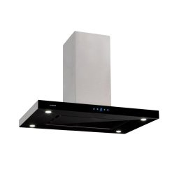 Klarstein Valeria островна абсорбаторна качулка 90cm 642m³/h въздушен поток Touch LED стъкло неръждаема стомана (TK15-Valeria-90)