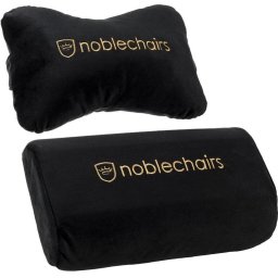 Комплект възглавници Noblechairs, За геймърски стол EPIC/ICON/HERO, Черен/Златист