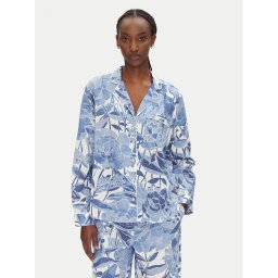 Gap Пижамена риза 531508-13 Син Relaxed Fit