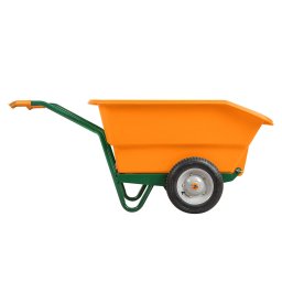 Ръчна количка 240 л с пластмасово корито и две надуваеми колела PREMIUM 46312