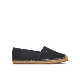 Tommy Hilfiger Еспадрили Flag Canvas Espadrille FW0FW08541 Черен