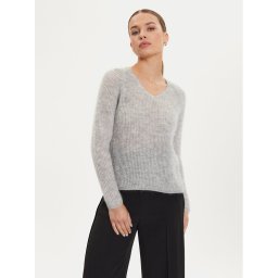 Max Mara Leisure Пуловер Fresis 2426366118 Сив Relaxed Fit