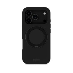 Гръб Holdit Silicone Stand за iPhone 18 Pro / 17 Pro - Black