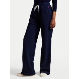 Polo Ralph Lauren Долнище анцуг 211977959001 Тъмносин Wide Leg