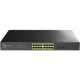 Суич Cudy GS1016EPS2, 16 портов, управляем Gigabit PoE+, 2x Gigabit SFP слота