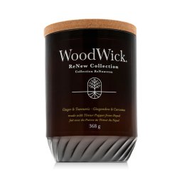 WoodWick ReNew Collection Tomato Leaf & Basil Ароматна свещ 368 g тип Ginger & Turmeric