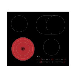 Стъклокерамичен плот AEG TO64RA07CB, 60 см, 4 зони, DirectTouch, разширяеми зони, черен