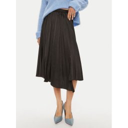 DKNY Плисирана пола P4ENTQBW Черен Regular Fit