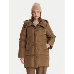 Weekend Max Mara Пухено яке Newbembo 2525496072 Кафяв Relaxed Fit