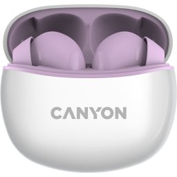 Слушалки тапи Canyon TWS-5 Bluetooth headset, Purple