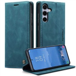 Калъф страничен flip марка CASEME за Samsung Galaxy S26 FE – тюркоазен