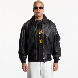 Bomber Alpha Industries CWU-36/P Leather UV Black XL