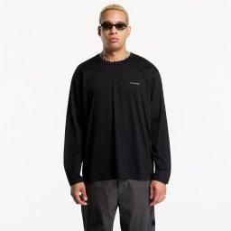 Тениска C.P. Company 70/2 Mercerized Jersey Gasato Long Sleeve T-Shirt Black XXL