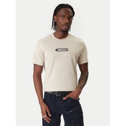 G-Star Raw Тишърт Old Skool D25967-C812 Бежов Regular Fit