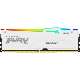 KINGSTON FURY Beast 16GB DIMM 5600MT/s DDR5 CL40 White RGB XMP