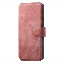 Кожен калъф страничен flip марка CaseNeo за Samsung Galaxy A56 5G – розов