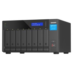 Мрежови диск (NAS) Qnap TVS-h874-i7-32G, дванадесетядрен Intel Core i7, без твърд диск (8x 3.5-inch SATA 6Gb/s, 3Gb/s), 32GB RAM, 2x 10/100/1000/2500 LAN, 1x HDMI, 2x USB 3.2 Gen 2