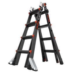 Телескопична алуминиева стълба Little Giant VELOCITY 2.0 PRO, M17 4x4 стъпала, с поставка AirDeck