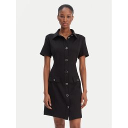 Guess Ежедневна рокля W6RK34 KCMU2 Черен Classic Fit