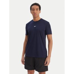 Reebok Тишърт RK25602CCM Тъмносин Regular Fit