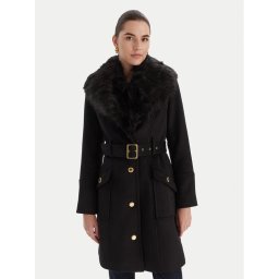 Marciano Guess Вълнено палто 5BGL26 1799Z Черен Regular Fit