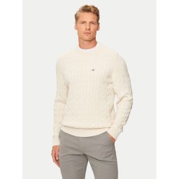 Gant Пуловер 8050601 Бежов Regular Fit